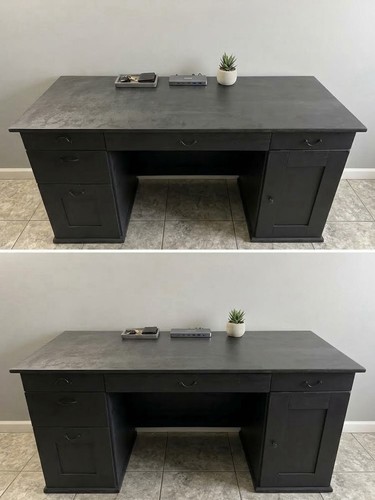 Solid wood executive - wood, desk