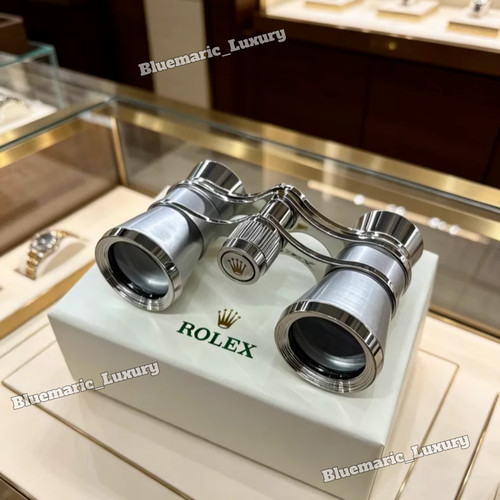 Rolex silver opera glasses - rolex,